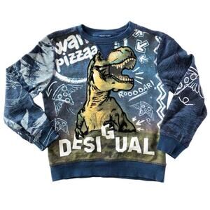 Desigual dinosaur pizza sweatshirt